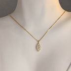 IGI Certified Marquise Cut Lab Grown Diamond Necklace | D VS1 EX | 1-3 Carat | 14K 18K Gold