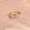 IGI Certified 1-5 Carat Emerald Cut Lab Grown Diamond Ring | D VS1 EX | 14K 18K Gold & Platinum