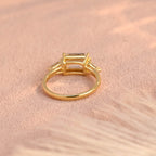 IGI Certified 1-5 Carat Emerald Cut Lab Grown Diamond Ring | D VS1 EX | 14K 18K Gold & Platinum