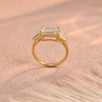 IGI Certified 1-5 Carat Emerald Cut Lab Grown Diamond Ring | D VS1 EX | 14K 18K Gold & Platinum