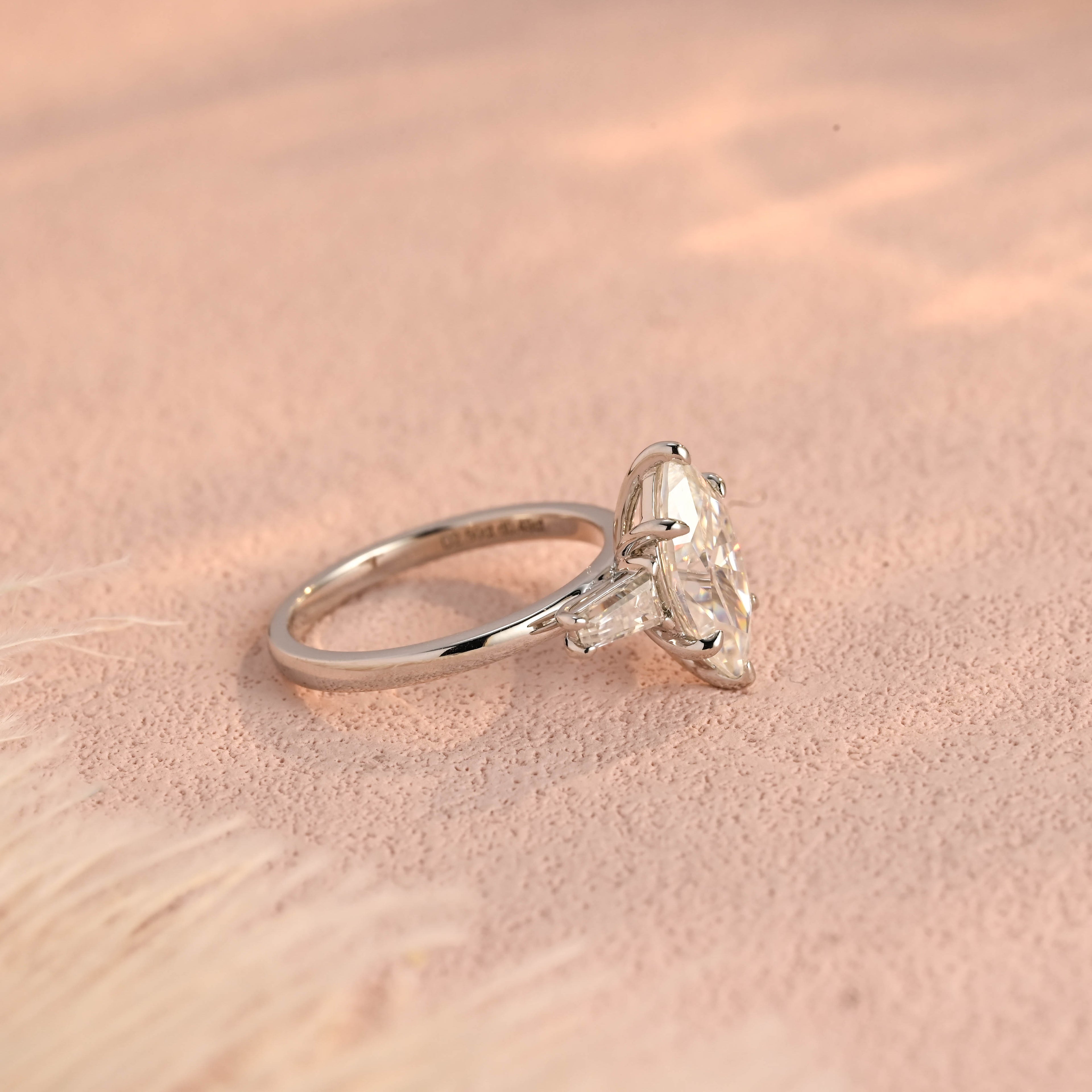 IGI Certified 1-3 Carat Marquise Lab Grown Diamond Ring | D VS1 EX | 14K 18K Gold & Platinum