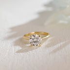 IGI Certified 1-5 Carat Round Brilliant Lab Grown Diamond Ring | D VS1 Ideal Cut | 14K 18K Gold