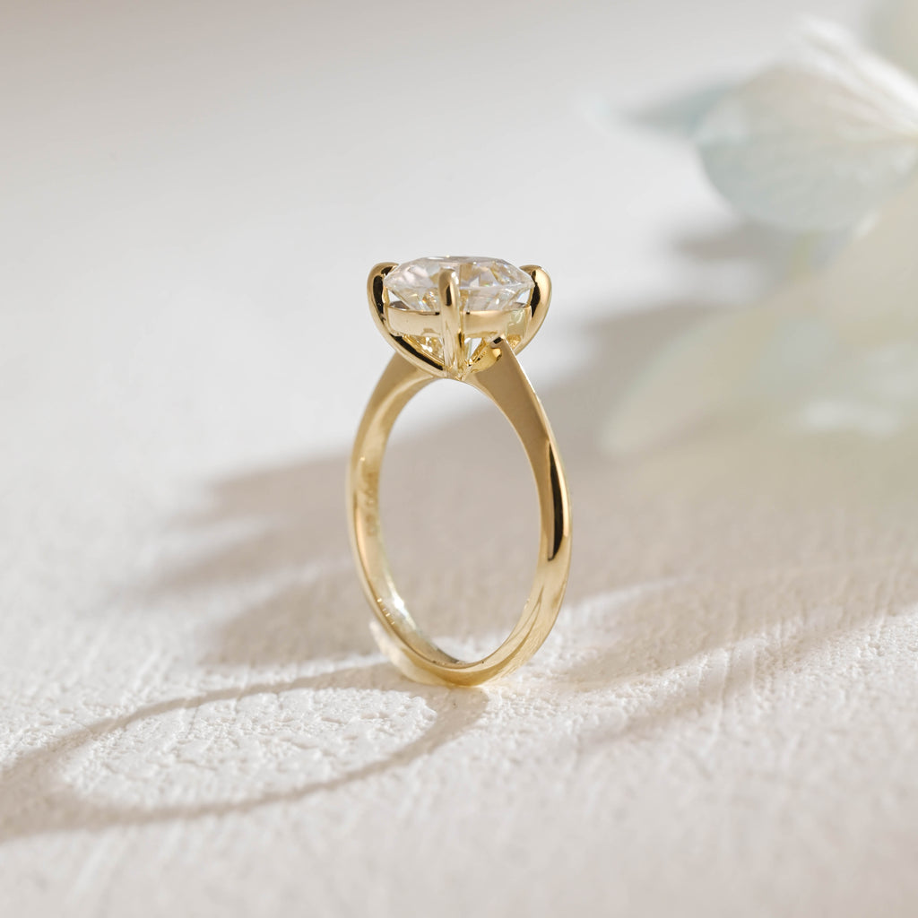 IGI Certified 1-5 Carat Round Brilliant Lab Grown Diamond Ring | D VS1 Ideal Cut | 14K 18K Gold
