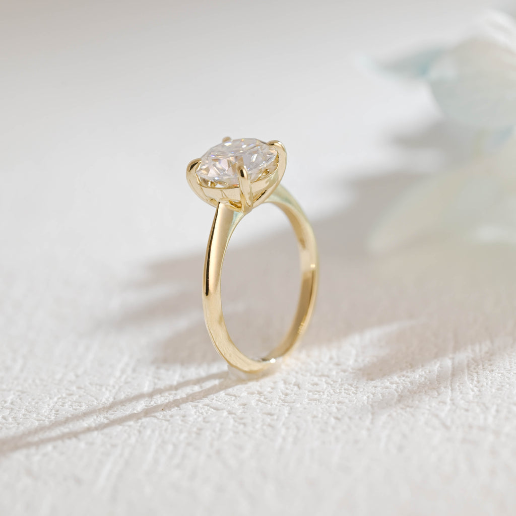 IGI Certified 1-5 Carat Round Brilliant Lab Grown Diamond Ring | D VS1 Ideal Cut | 14K 18K Gold