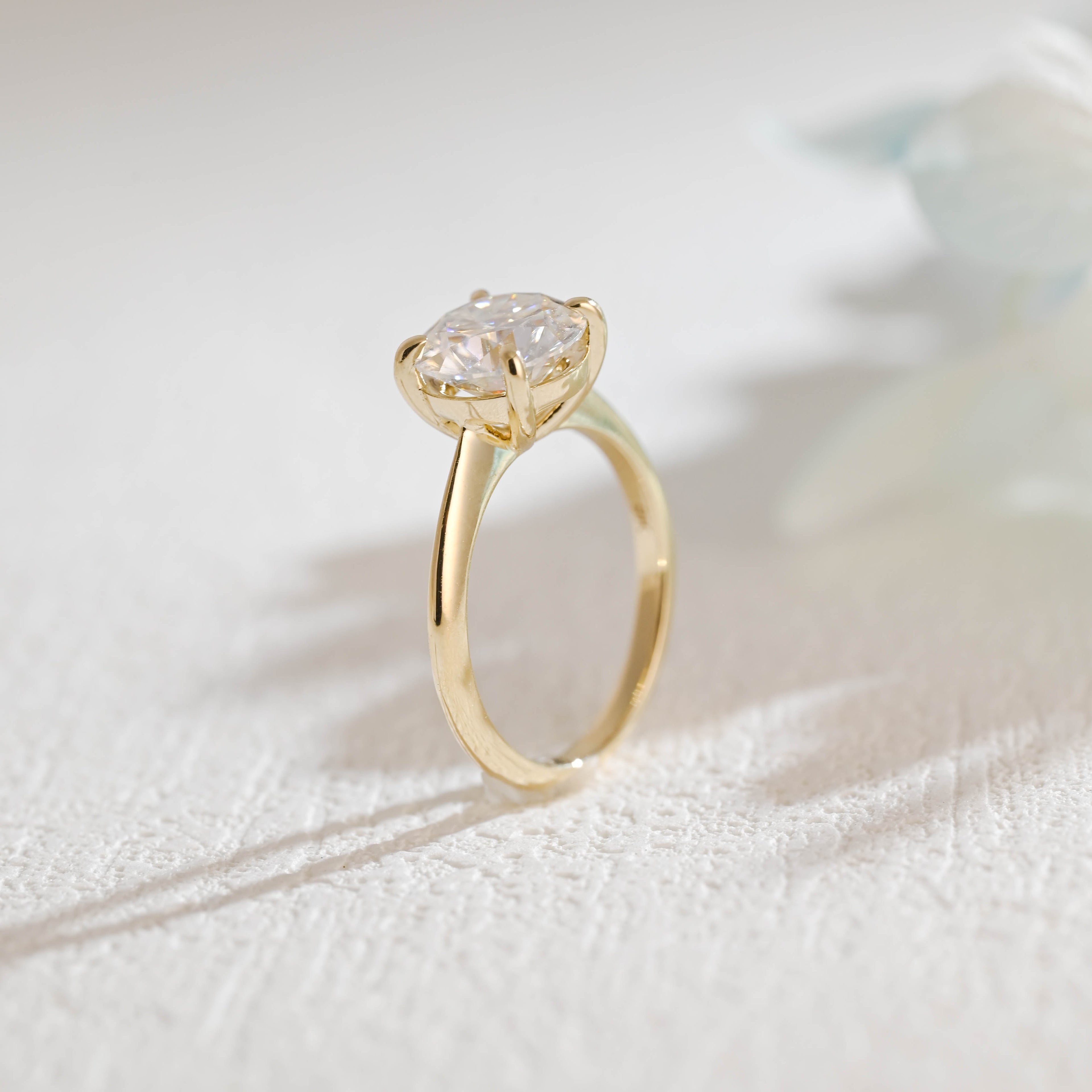 IGI Certified 1-5 Carat Round Brilliant Lab Grown Diamond Ring | D VS1 Ideal Cut | 14K 18K Gold