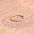 0.3 CTW 11-Stone Round Lab Grown Diamond Band | D-E VVS-VS | 14K 18K Platinum