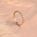 0.3 CTW 11-Stone Round Lab Grown Diamond Band | D-E VVS-VS | 14K 18K Platinum