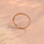 0.3 CTW 11-Stone Round Lab Grown Diamond Band | D-E VVS-VS | 14K 18K Platinum
