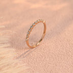 0.3 CTW 11-Stone Round Lab Grown Diamond Band | D-E VVS-VS | 14K 18K Platinum