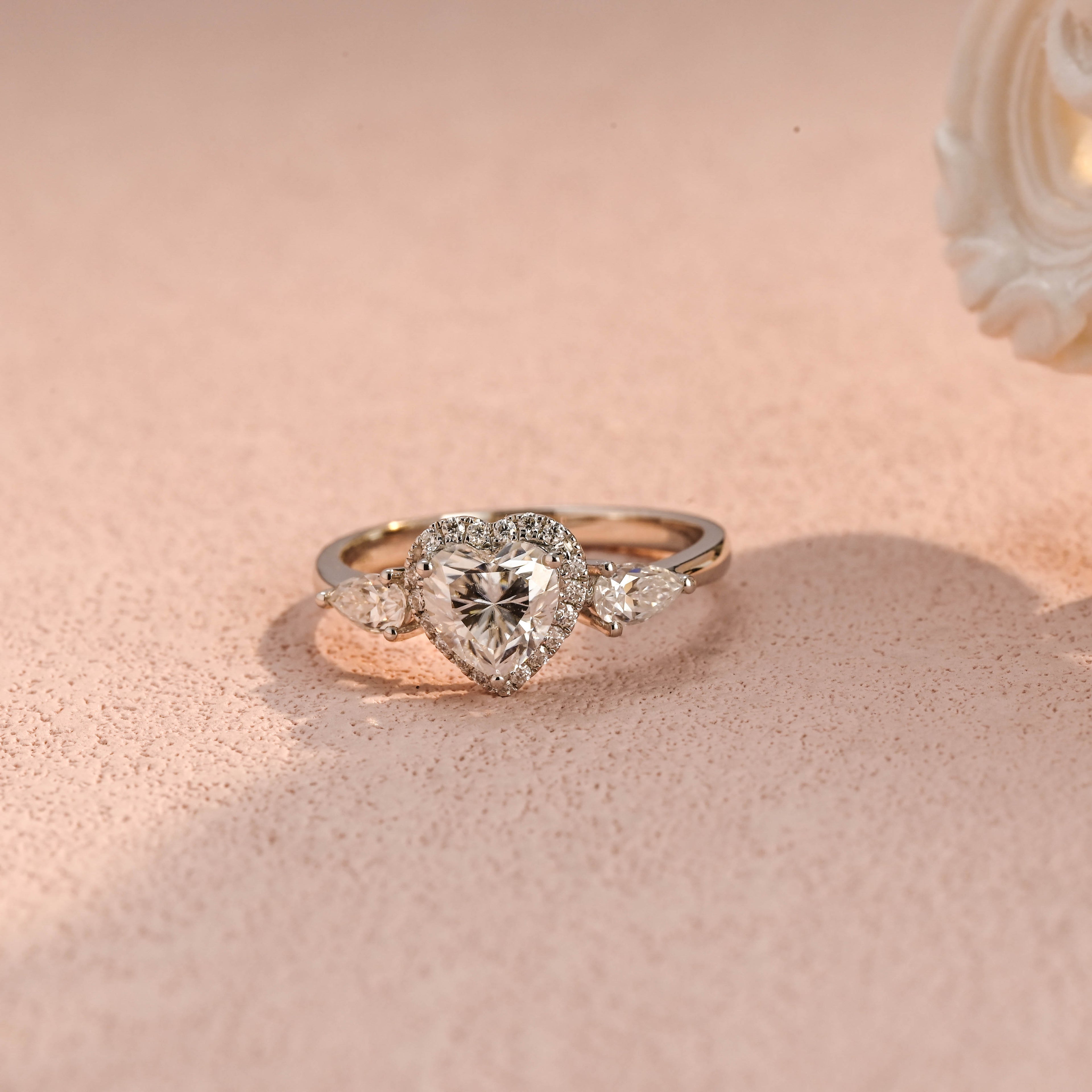 IGI Certified Heart Shaped Lab Grown Diamond Ring | 1-3 CT | D VS1 EX | 14K 18K Gold & Platinum