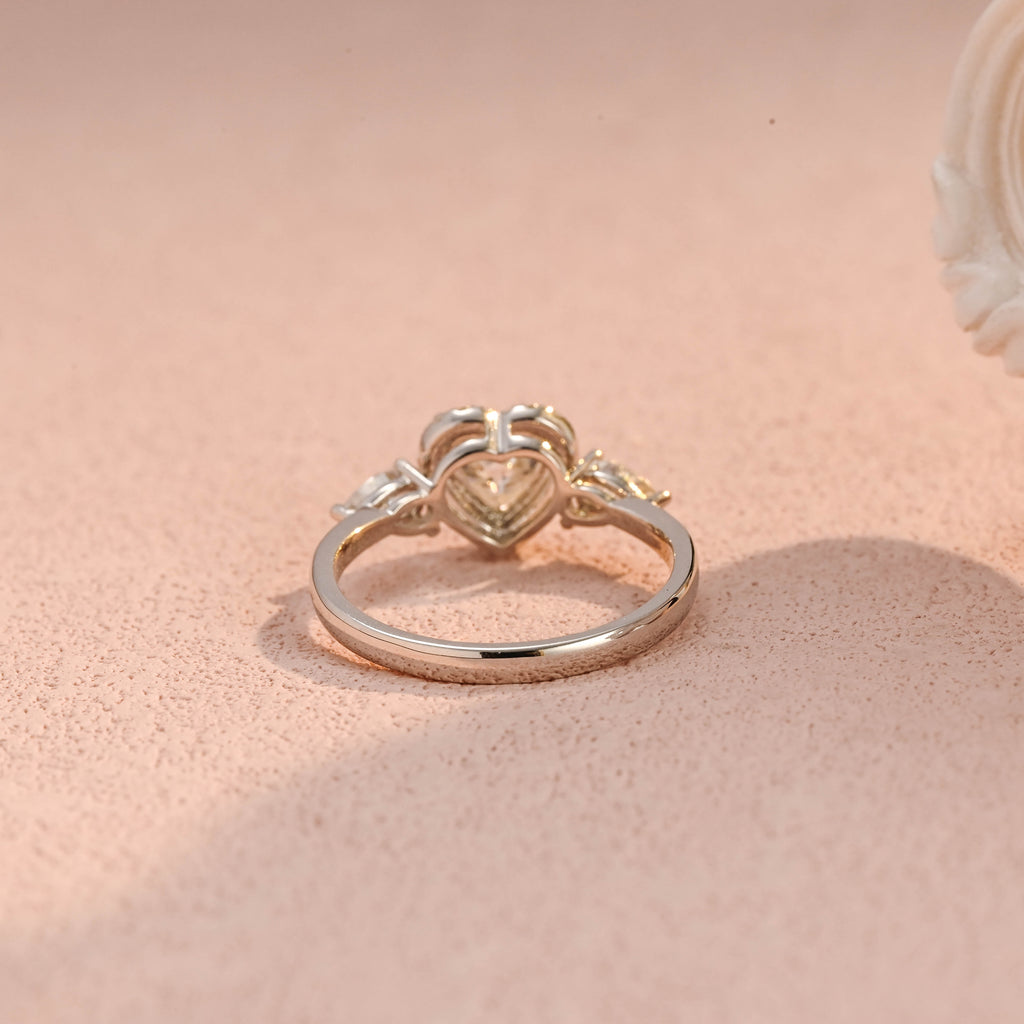 IGI Certified Heart Shaped Lab Grown Diamond Ring | 1-3 CT | D VS1 EX | 14K 18K Gold & Platinum