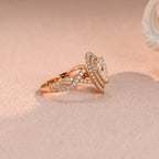 IGI Certified 1-5 Carat Pear Shaped Lab Grown Diamond Ring | D VS1 EX | 14K 18K Gold & Platinum