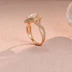 IGI Certified 1-5 Carat Pear Shaped Lab Grown Diamond Ring | D VS1 EX | 14K 18K Gold & Platinum
