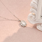 IGI Certified Radiant Cut Lab Grown Diamond Pendant Necklace | 1-5 CT | D VS1 EX | 14K 18K Platinum