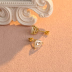 IGI Certified Heart Shaped Lab Grown Diamond Stud Earrings | D VS1 EX | 1-3 CTW | 14K 18K Gold & Platinum