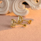 IGI Certified Heart Shaped Lab Grown Diamond Stud Earrings | D VS1 EX | 1-3 CTW | 14K 18K Gold & Platinum