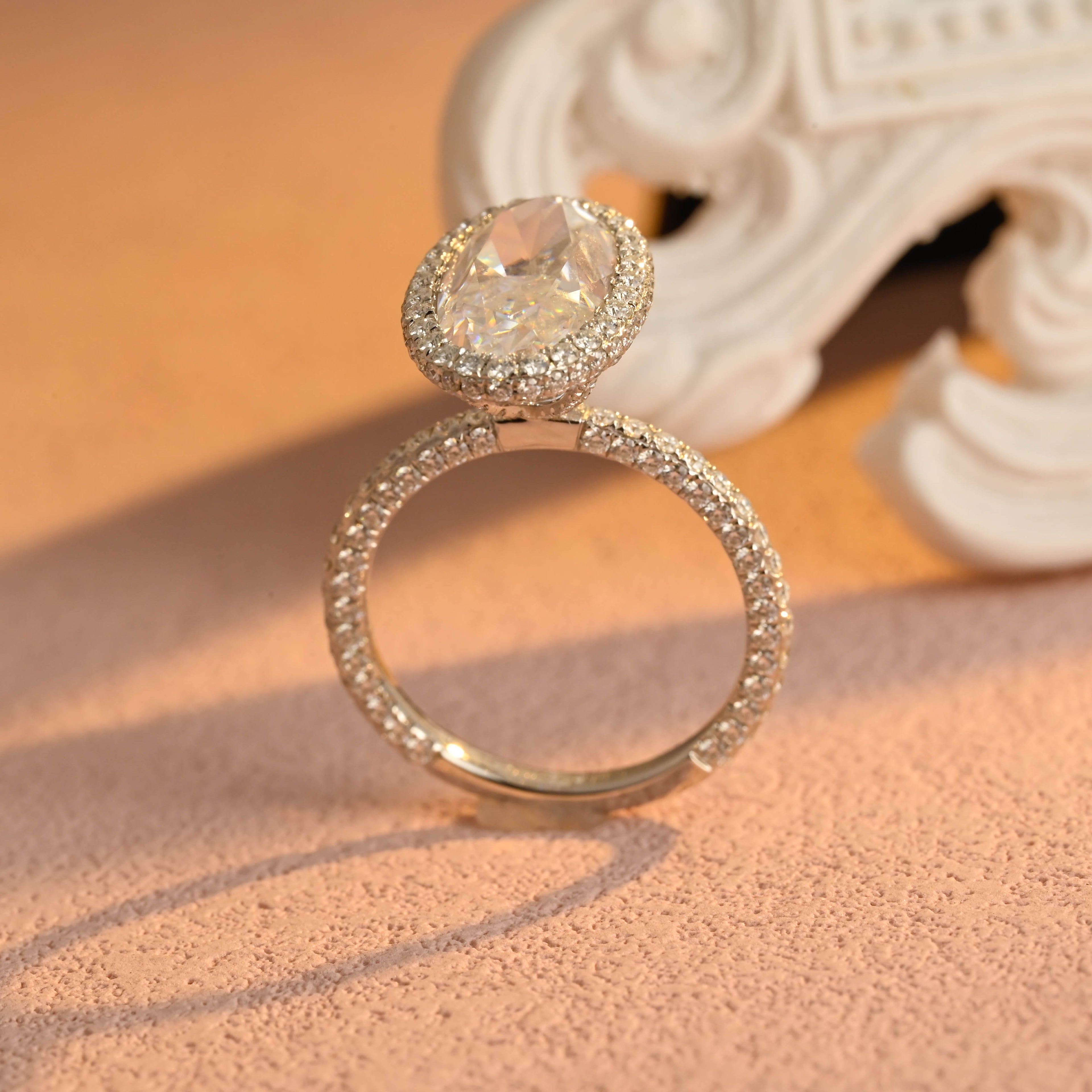 IGI Certified 1-5 Carat Oval Cut Lab Grown Diamond Ring | D VS1 EX | 14K 18K Gold & Platinum