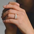 3.0 CTW Five-Stone Cushion Cut Lab Grown Diamond Band | D-E VVS-VS | 14K 18K Platinum