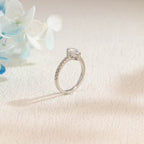 IGI Certified 1-5 Carat Pear Shaped Lab Grown Diamond Ring | D VS1 EX | 14K 18K Gold & Platinum