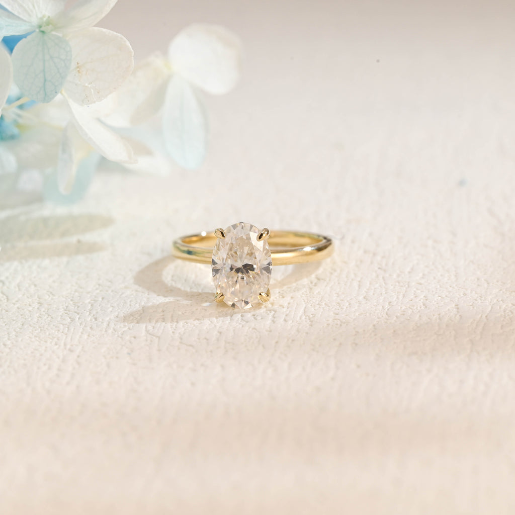 IGI Certified 1-5 Carat Oval Cut Lab Grown Diamond Ring | D VS1 EX | 14K 18K Gold & Platinum