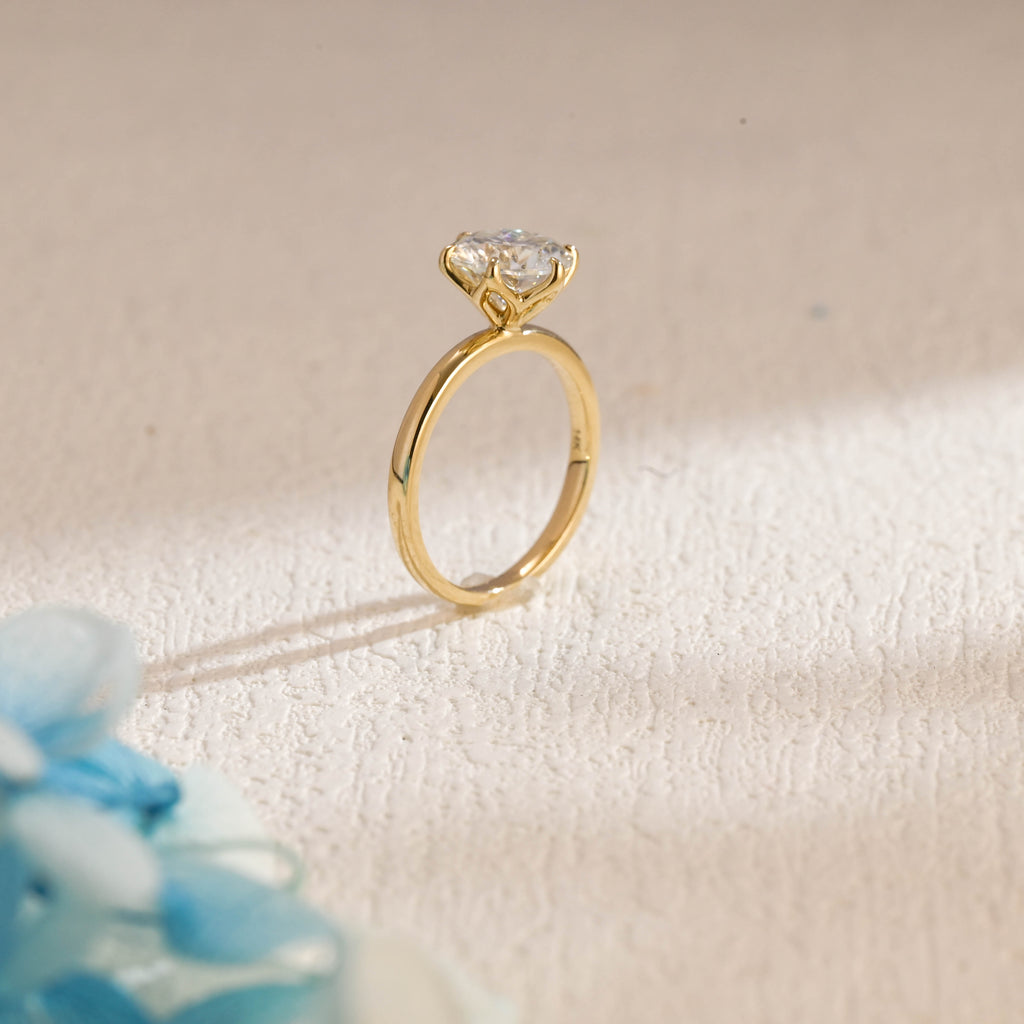 IGI Certified 1-5 Carat Round Brilliant Lab Grown Diamond Ring | D VS1 Ideal Cut | 14K 18K Gold & Platinum