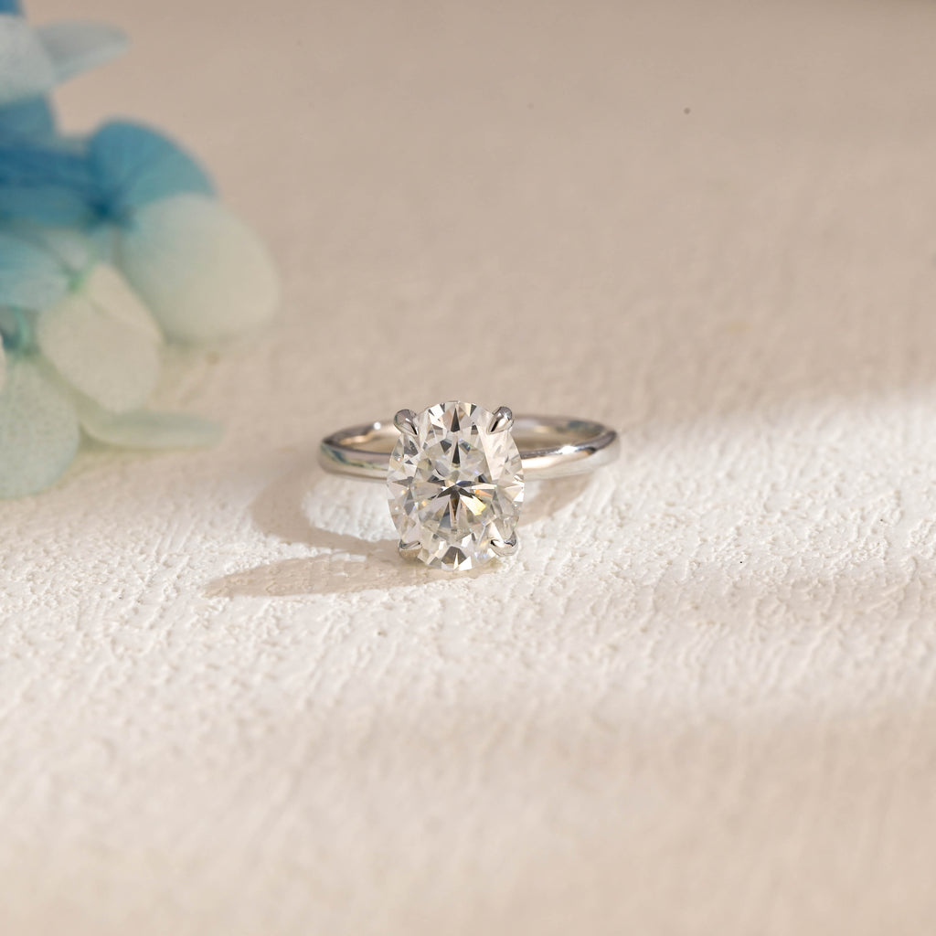 IGI Certified 1-5 Carat Oval Cut Lab Grown Diamond Ring | D VS1 EX | 14K 18K Gold & Platinum