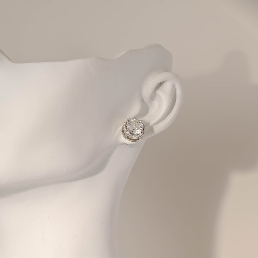 IGI Certified Round Brilliant Lab Grown Diamond Stud Earrings | D VS1 Ideal Cut | 0.5-3 CTW