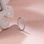 Classic Round Lab Grown Diamond Half Eternity Band | D-E VVS-VS | 14K 18K Gold & Platinum