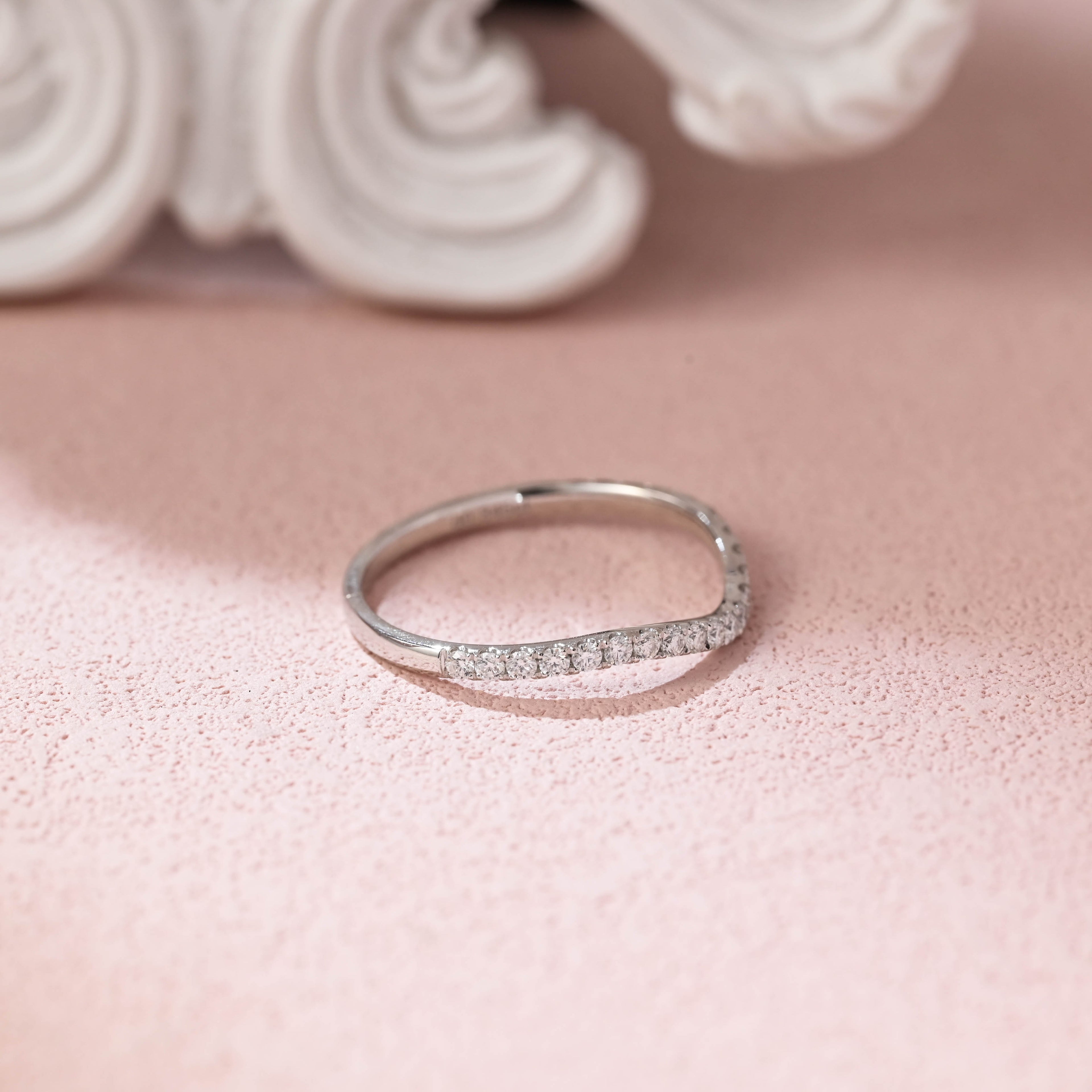 Classic Round Lab Grown Diamond Half Eternity Band | D-E VVS-VS | 14K 18K Gold & Platinum