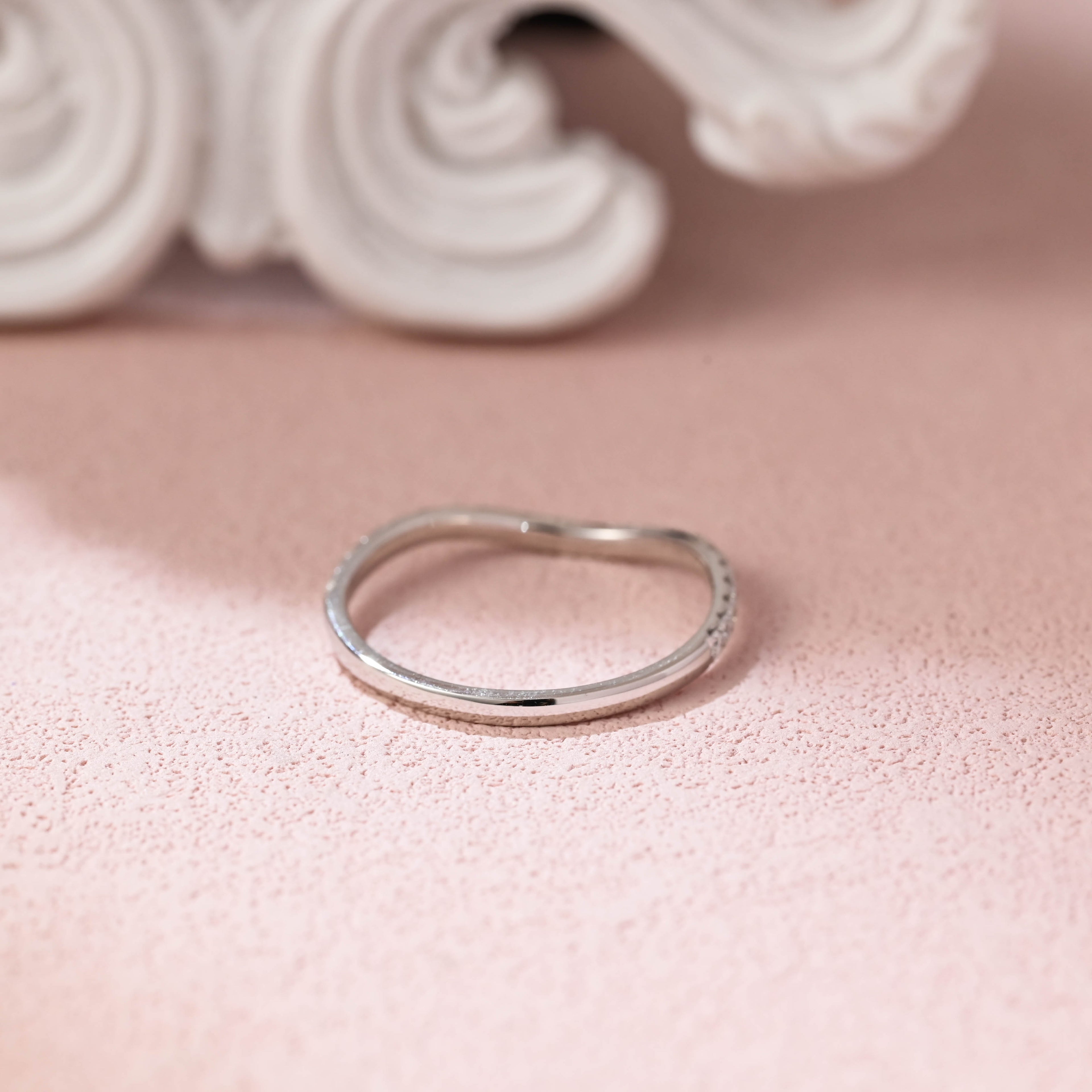 Classic Round Lab Grown Diamond Half Eternity Band | D-E VVS-VS | 14K 18K Gold & Platinum