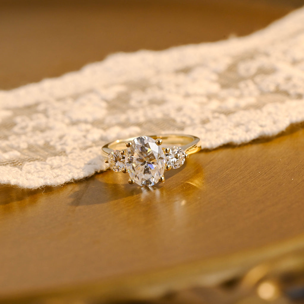 IGI Certified 1-5 Carat Oval Cut Lab Grown Diamond Ring | D VS1 EX | 14K 18K Gold & Platinum