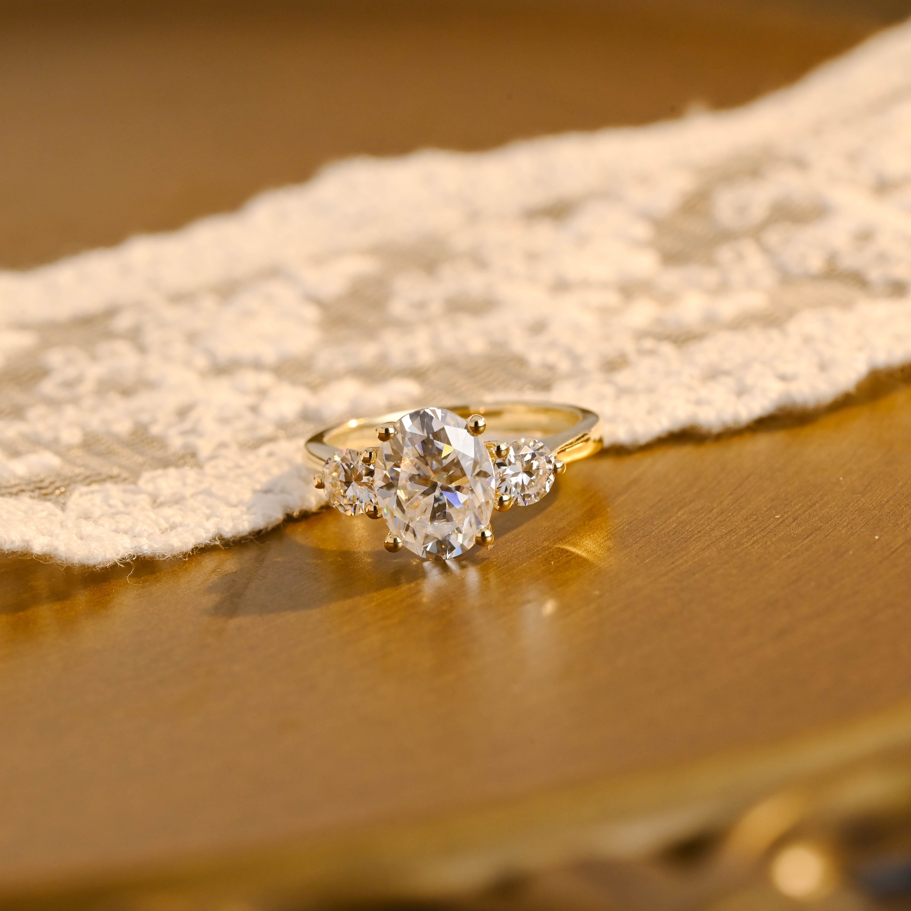 IGI Certified 1-5 Carat Oval Cut Lab Grown Diamond Ring | D VS1 EX | 14K 18K Gold & Platinum