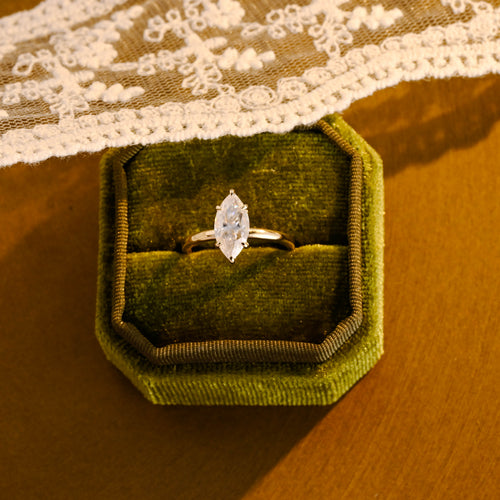 IGI Certified 1-3 Carat Marquise Lab Grown Diamond Ring | D VS1 EX | 14K 18K Gold & Platinum