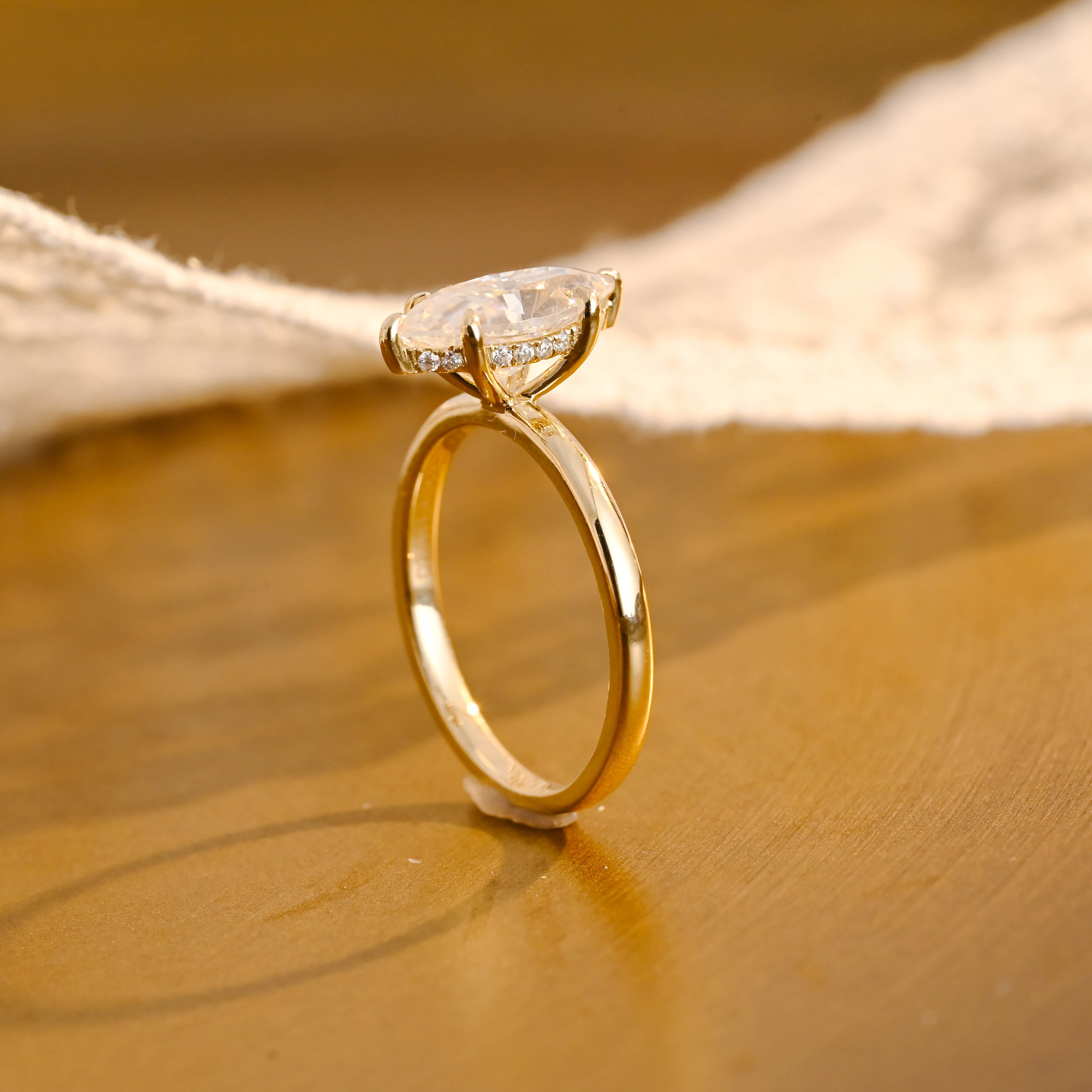 IGI Certified 1-3 Carat Marquise Lab Grown Diamond Ring | D VS1 EX | 14K 18K Gold & Platinum