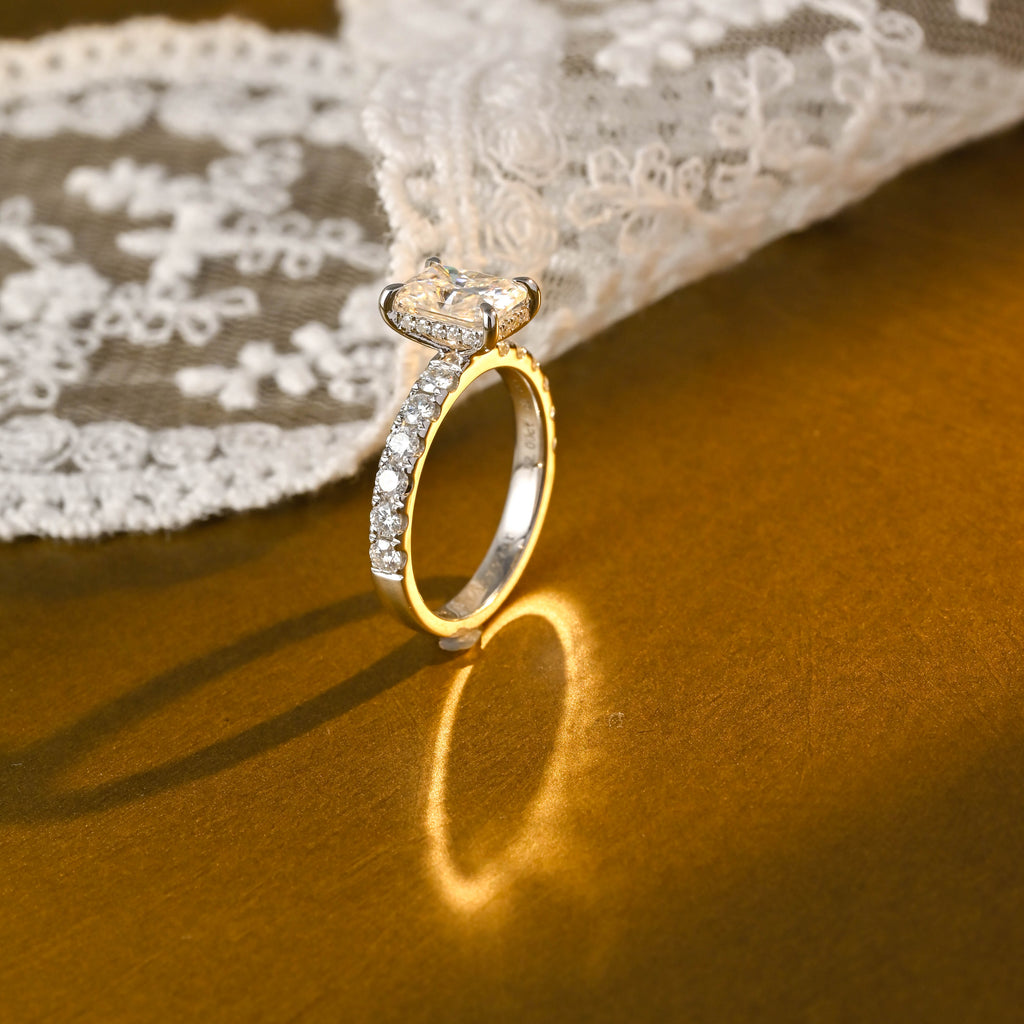IGI Certified 1-5 Carat Radiant Cut Lab Grown Diamond Ring | D VS1 EX | 14K 18K Gold & Platinum