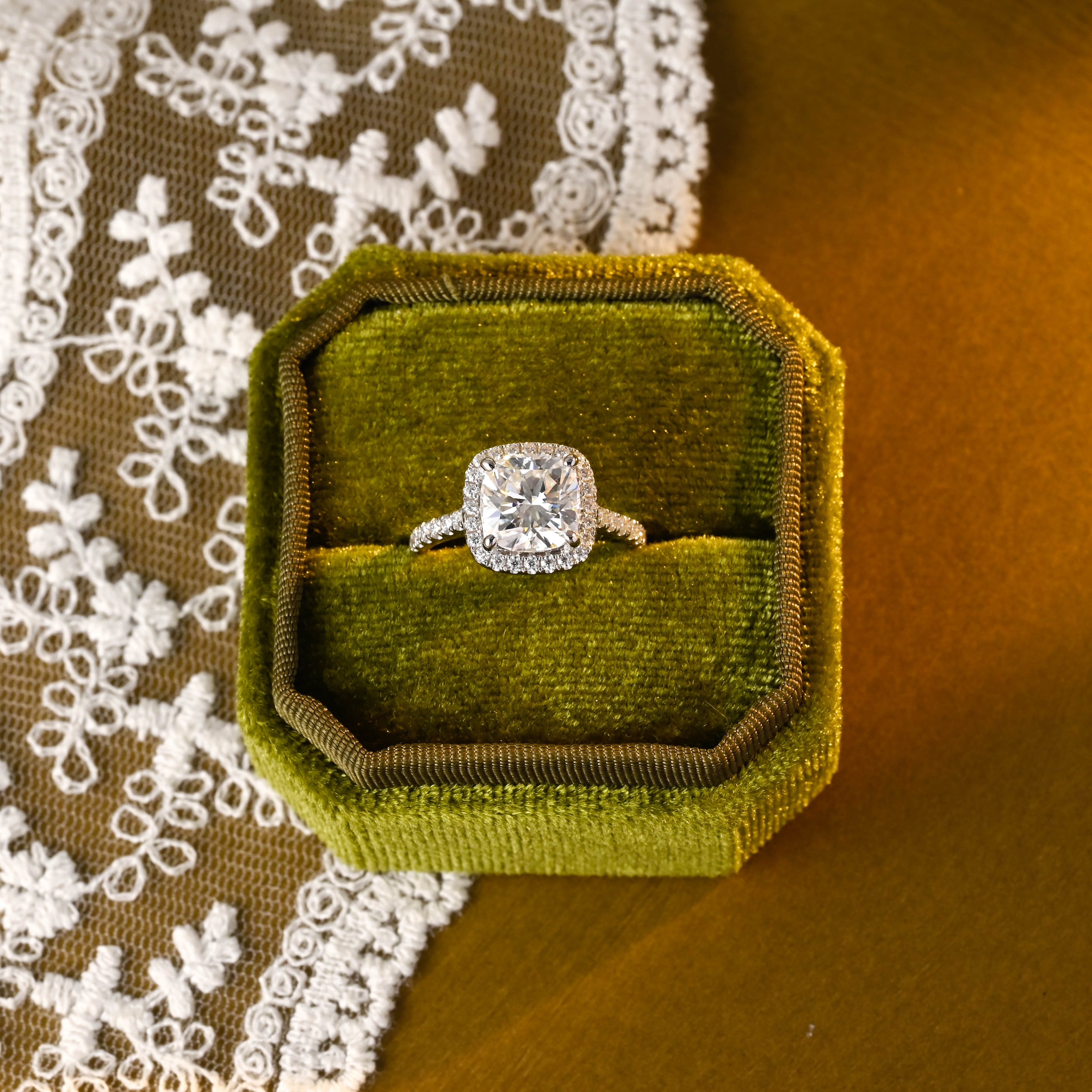 IGI Certified 1-3 Carat Cushion Cut Lab Grown Diamond Ring | D VS1 EX | 14K 18K  Gold & Platinum
