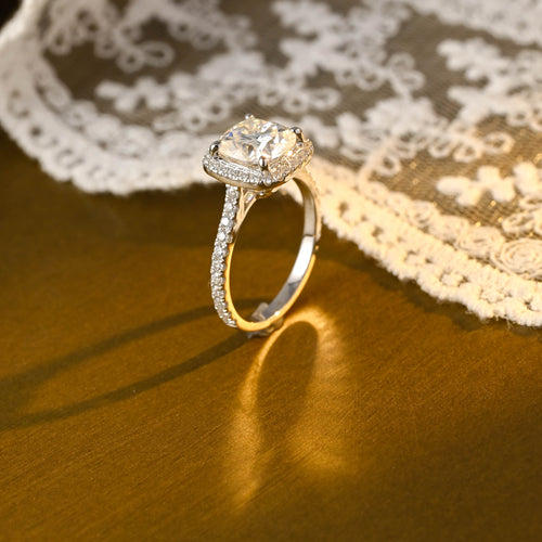 IGI Certified 1-3 Carat Cushion Cut Lab Grown Diamond Ring | D VS1 EX | 14K 18K  Gold & Platinum