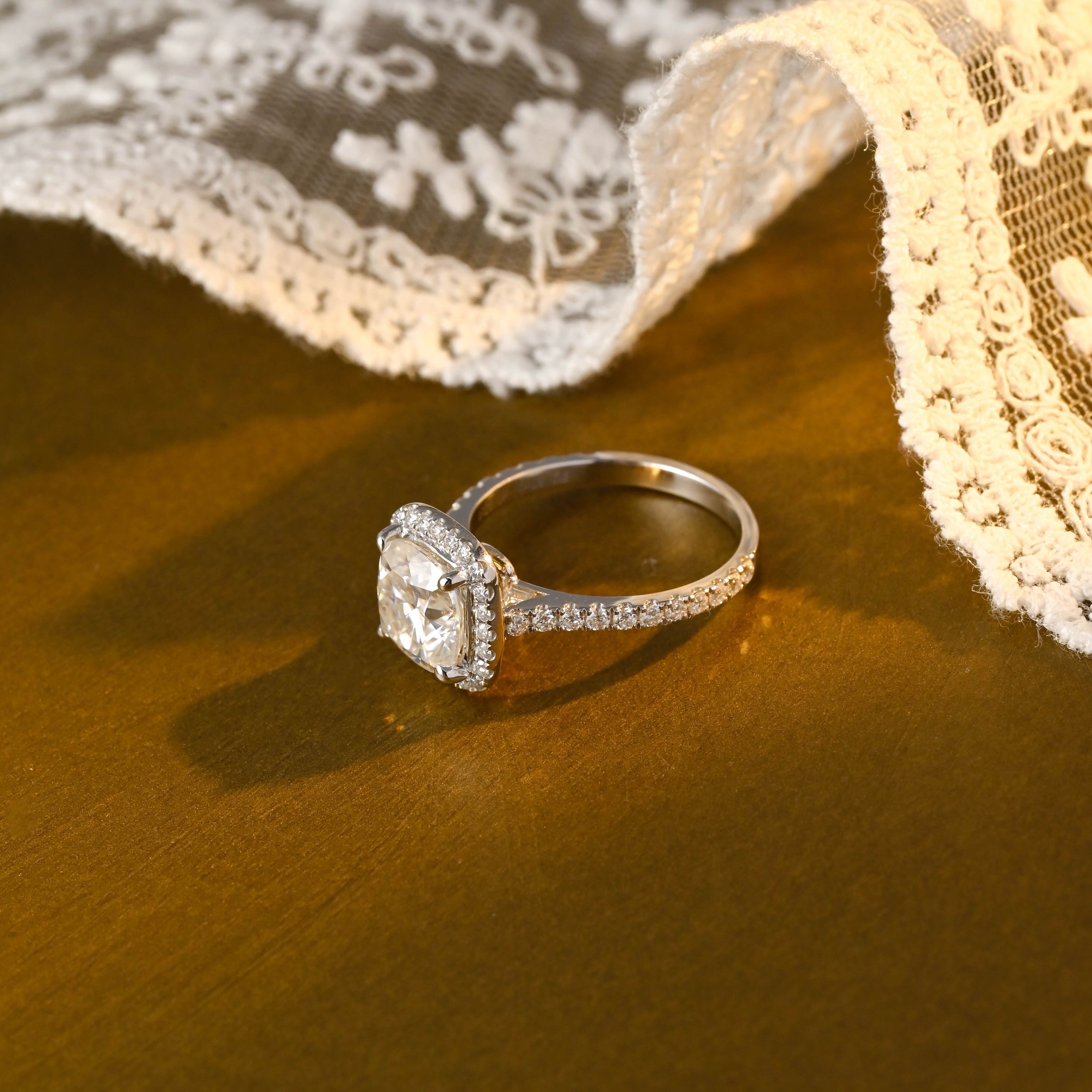 IGI Certified 1-3 Carat Cushion Cut Lab Grown Diamond Ring | D VS1 EX | 14K 18K  Gold & Platinum