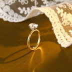 IGI Certified 1-5 Carat Oval Lab Grown Diamond Two-Tone Ring | D VS1 EX | 14K 18K Gold & Platinum