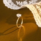 IGI Certified 1-5 Carat Oval Lab Grown Diamond Two-Tone Ring | D VS1 EX | 14K 18K Gold & Platinum
