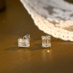 IGI Certified Emerald Cut Lab Grown Diamond Stud Earrings | D VS1 EX | 1-3 CTW | 14K 18K Gold & Platinum