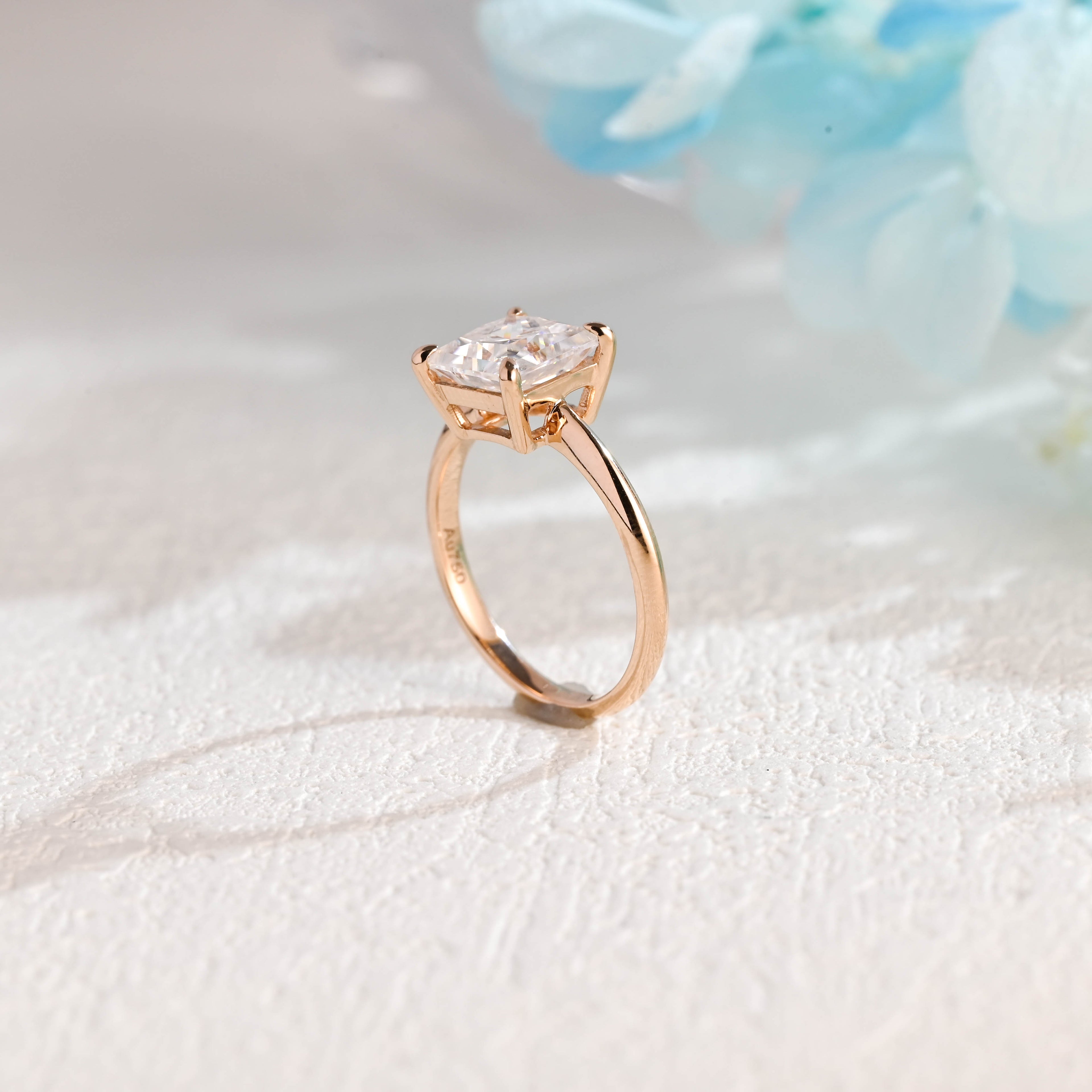 IGI Certified 1-5 Carat Princess Cut Lab Grown Diamond Solitaire Ring | D VS1 EX | 14K 18K Platinum
