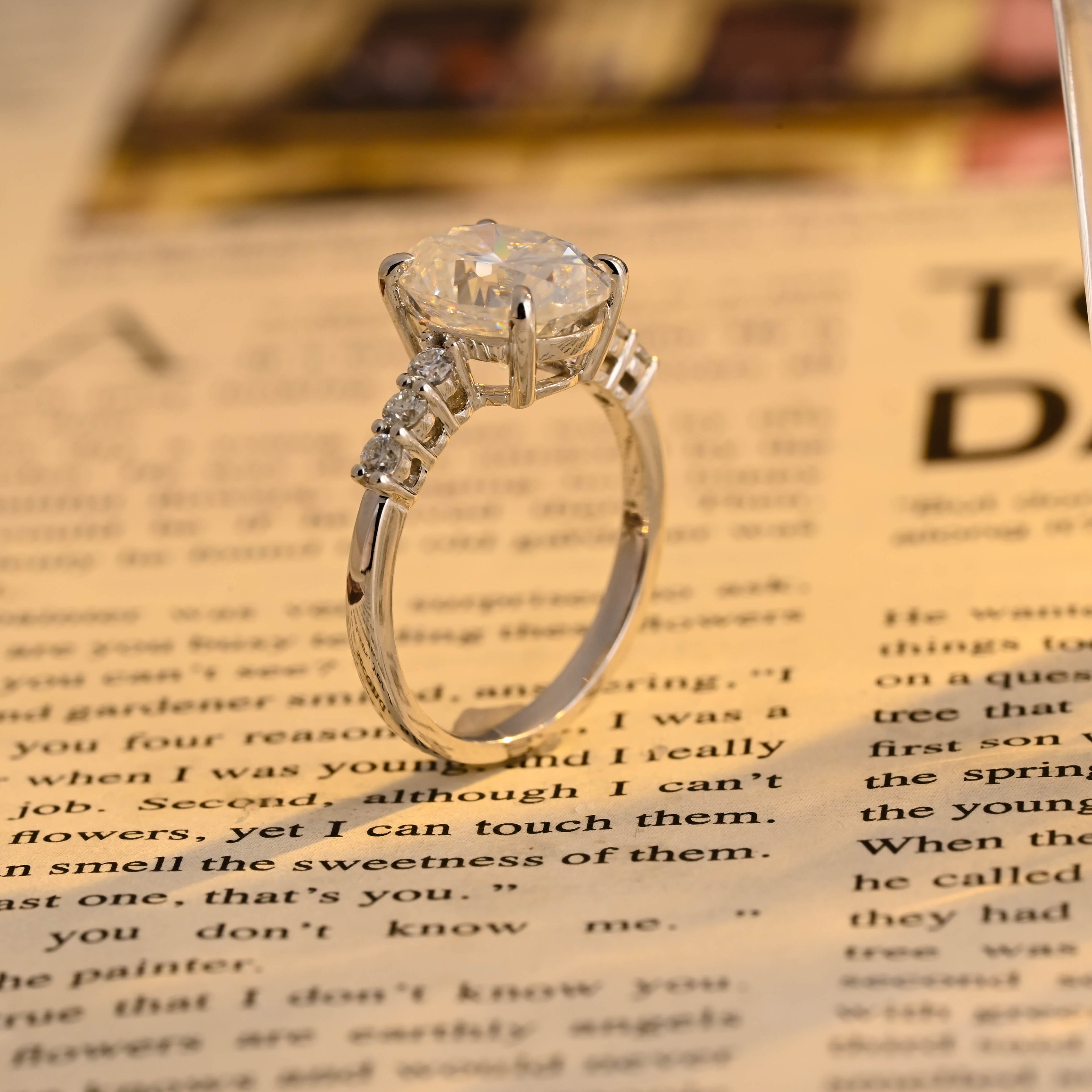 IGI Certified 1-5 Carat Oval Cut Lab Grown Diamond Ring | D VS1 EX | 14K 18K Gold & Platinum