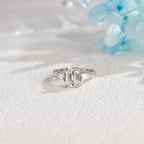 IGI Certified 1-5 Carat Emerald Cut Lab Grown Diamond Ring | D VS1 EX | 14K 18K Gold & Platinum