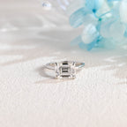 IGI Certified 1-5 Carat Emerald Cut Lab Grown Diamond Ring | D VS1 EX | 14K 18K Gold & Platinum