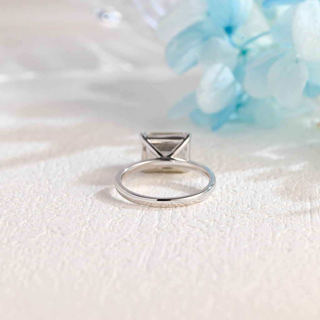 IGI Certified 1-5 Carat Emerald Cut Lab Grown Diamond Ring | D VS1 EX | 14K 18K Gold & Platinum