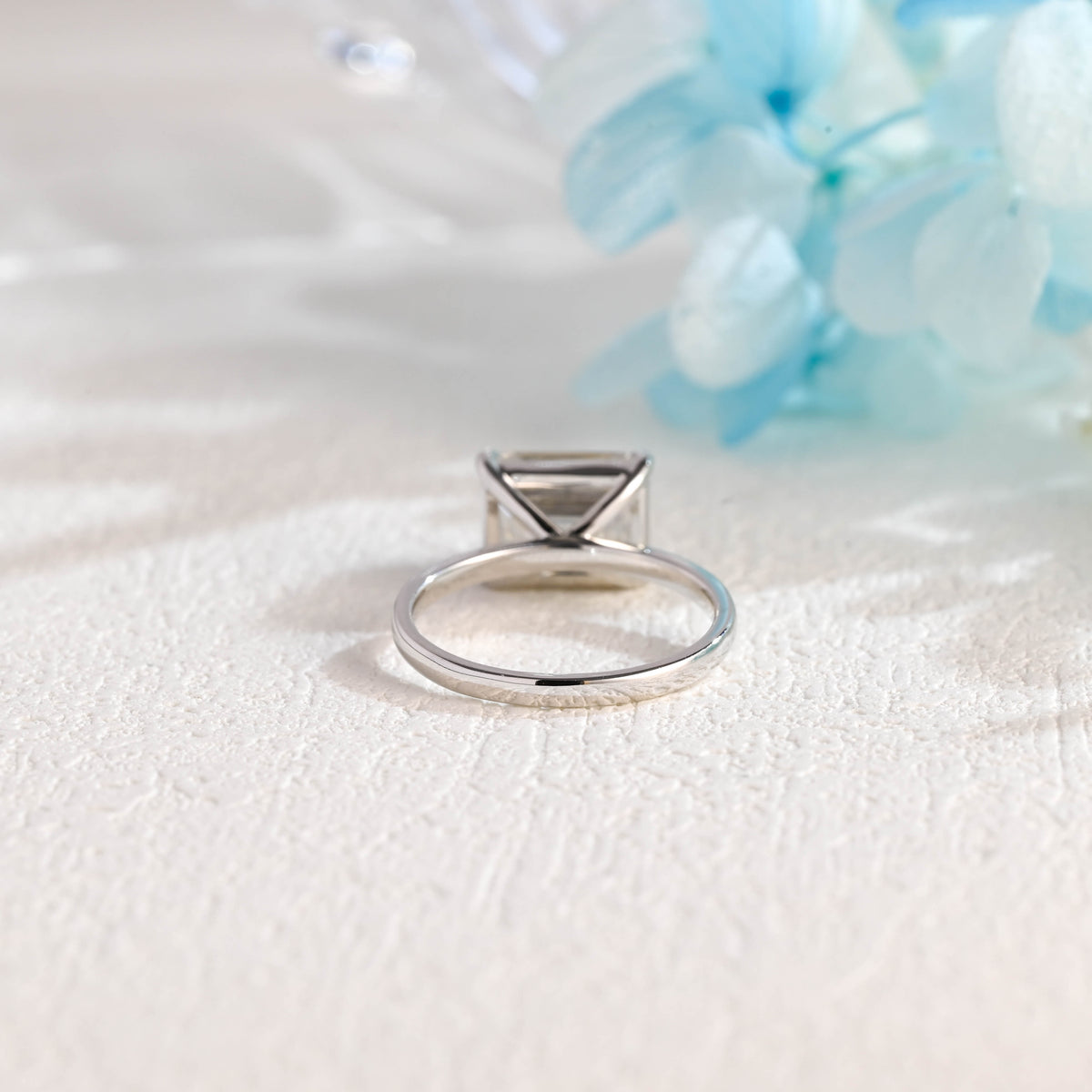 IGI Certified 1-5 Carat Emerald Cut Lab Grown Diamond Solitaire Engagement Ring | D VS1 EX | 14K 18K Gold & Platinum