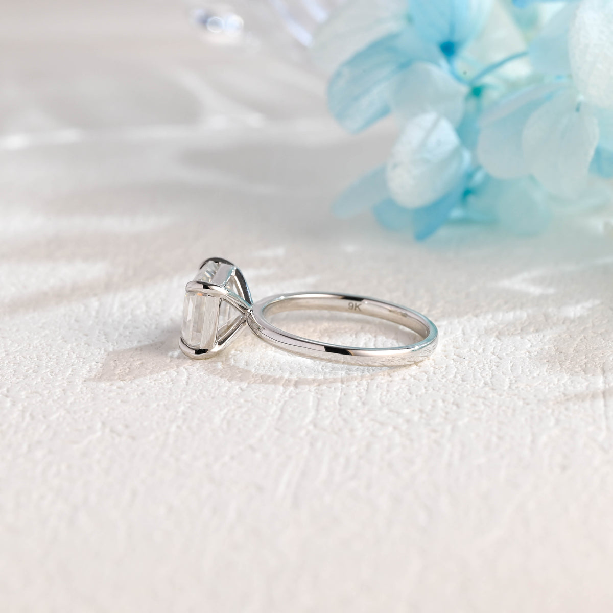 IGI Certified 1-5 Carat Emerald Cut Lab Grown Diamond Solitaire Engagement Ring | D VS1 EX | 14K 18K Gold & Platinum