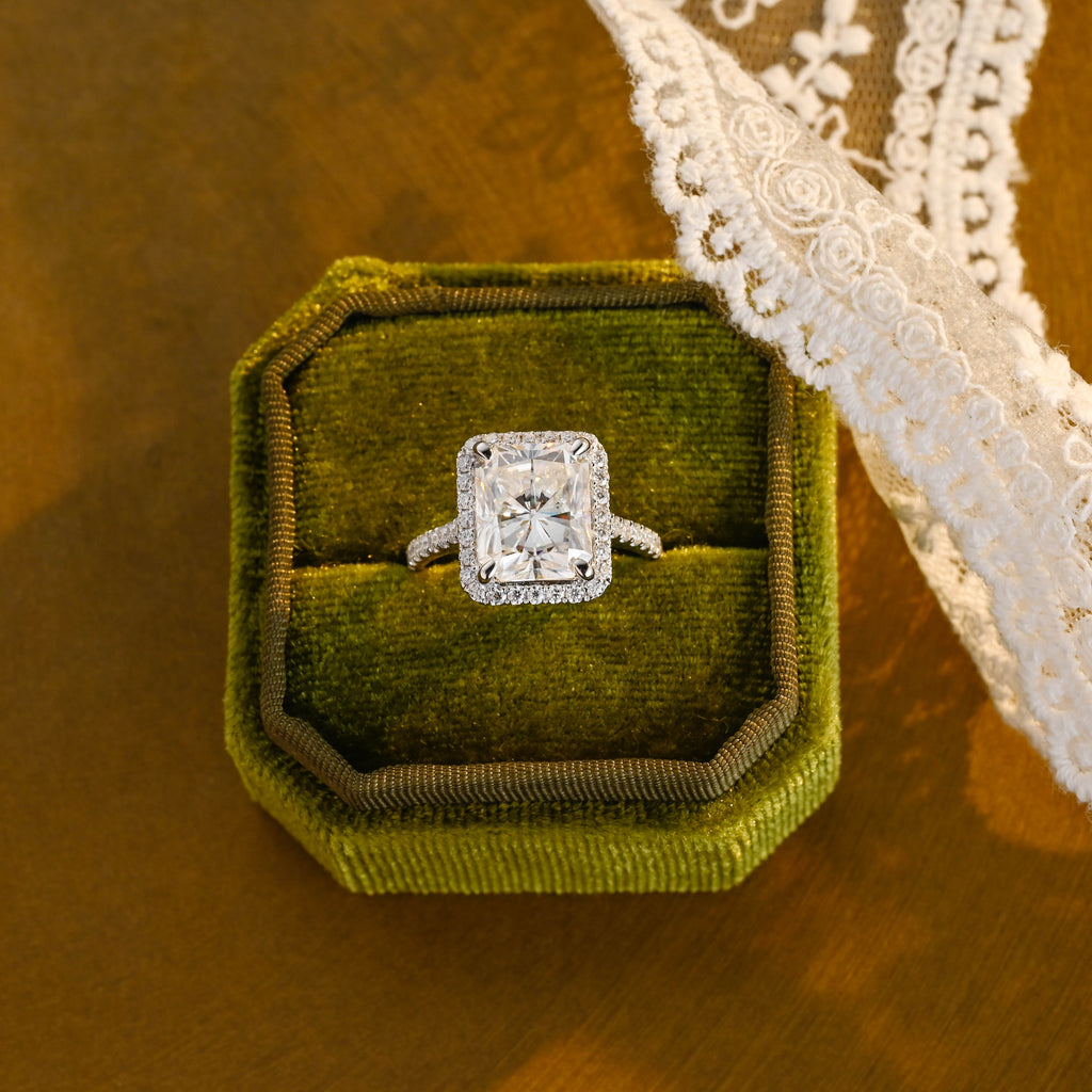 IGI Certified 1-5 Carat Radiant Cut Lab Grown Diamond Ring | D VS1 EX | 14K 18K Gold & Platinum