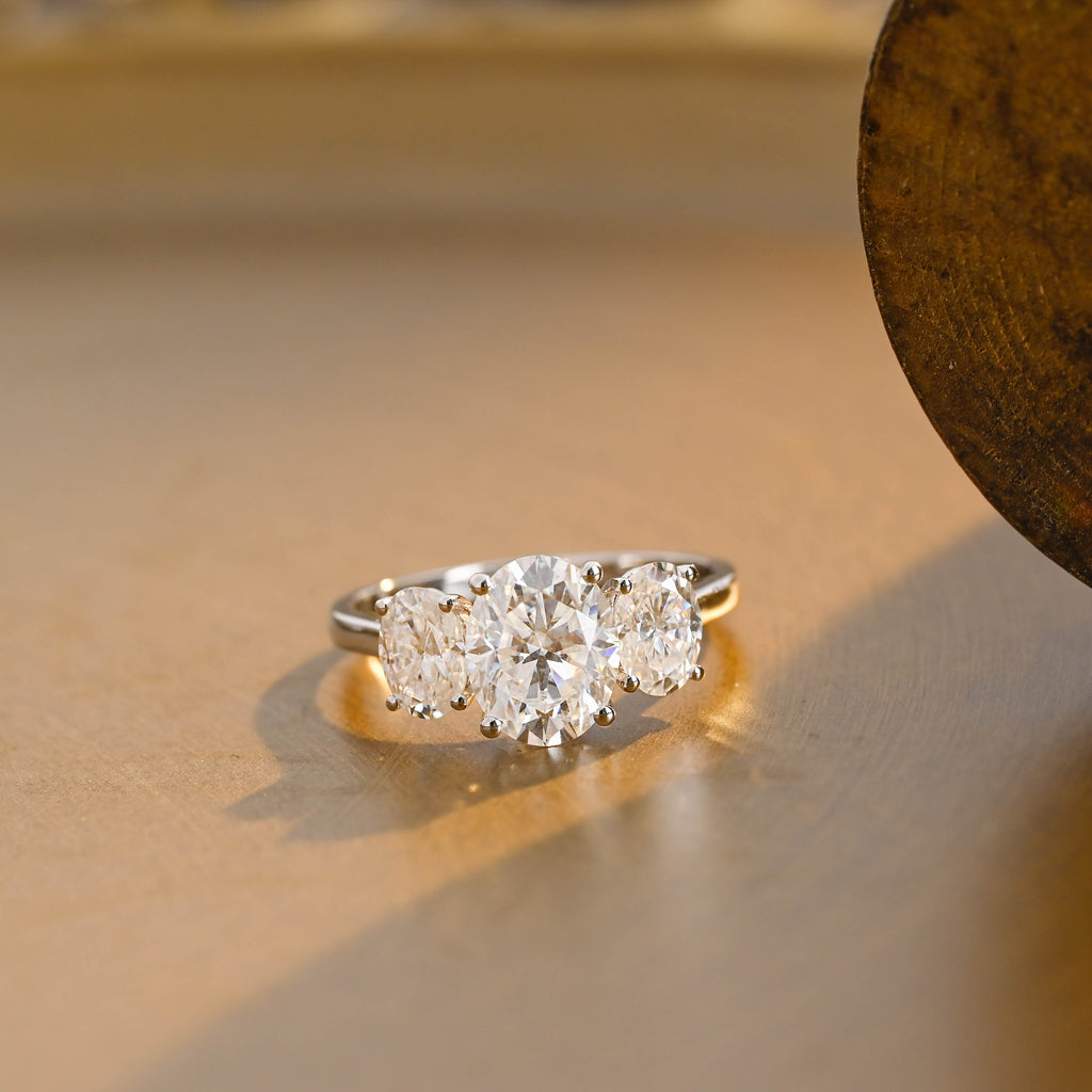 IGI Certified 1-5 Carat Oval Cut Lab Grown Diamond Ring | D VS1 EX | 14K 18K Gold & Platinum